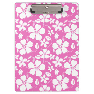 HAWAIIAN HULA (HIBISCUS) PINK CLIPBOARD