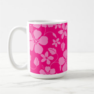 HAWAIIAN HULA (HIBISCUS) PINK GUAVA COFFEE MUG
