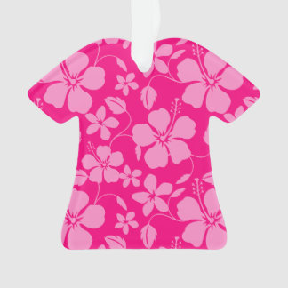 HAWAIIAN HULA (HIBISCUS) PINK GUAVA ORNAMENT