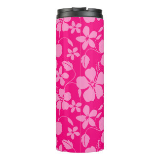 HAWAIIAN HULA (HIBISCUS) PINK GUAVA THERMAL TUMBLER