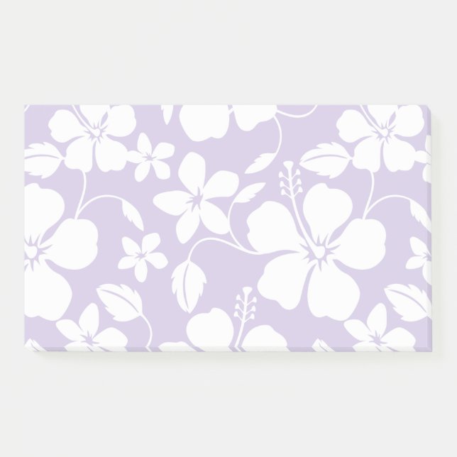 HAWAIIAN HULA (HIBISCUS) PURPLE POST-IT NOTES (Front)
