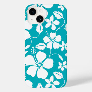 HAWAIIAN HULA (HIBISCUS) TEAL Case-Mate iPhone 14 CASE