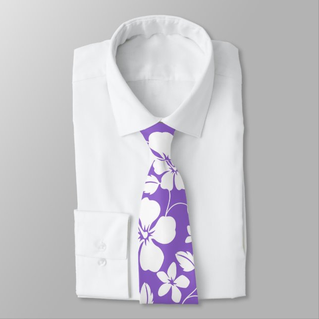 HAWAIIAN HULA (LIGHT PURPLE) TIE (Tied)