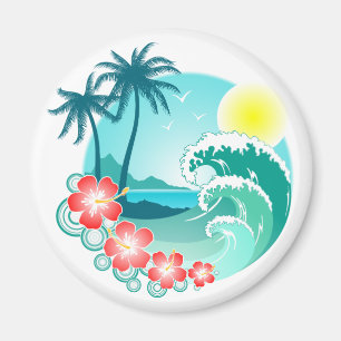 Hawaiian Island 3 Magnet