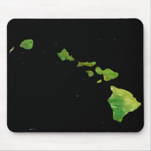 Hawaiian Island Chain in Abstract Art Mouse Mat