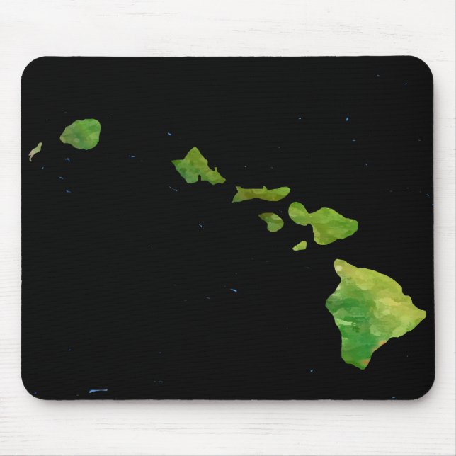 Hawaiian Island Chain in Abstract Art Mouse Mat (Front)