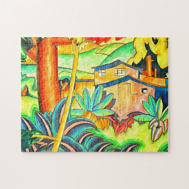 Hawaiian Island Honolulu Home Colourful Jigsaw Puzzle (Horizontal)