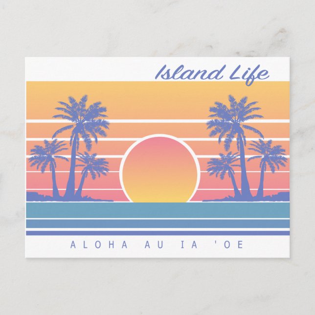Hawaiian Island Life Postcard (Front)