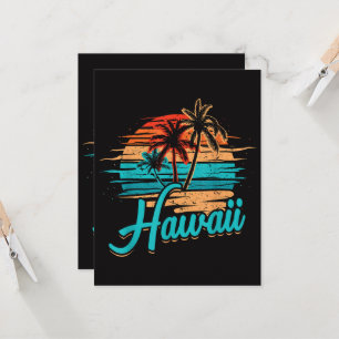 Hawaiian Island Tropical Hawaii Vacation Invitation