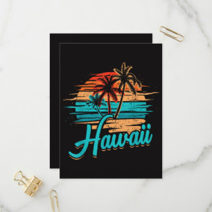 Hawaiian Island Tropical Hawaii Vacation Invitation Postcard