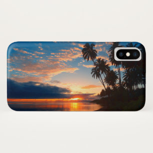 Hawaiian Island Tropical Sunset iPhone X Case