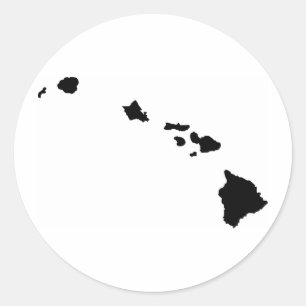 Hawaiian Islands Classic Round Sticker