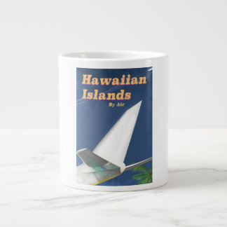 Hawaiian Islands commercial travel poster Large Coffee Mug