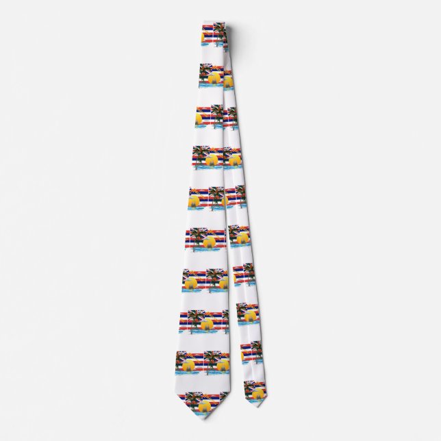 Hawaiian Islands Flag Tie (Front)