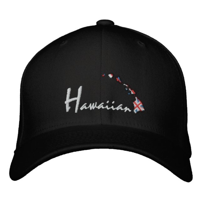 Hawaiian Islands Hat Black (Front)