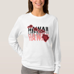 Hawaiian islands ladies hoodie T-Shirt