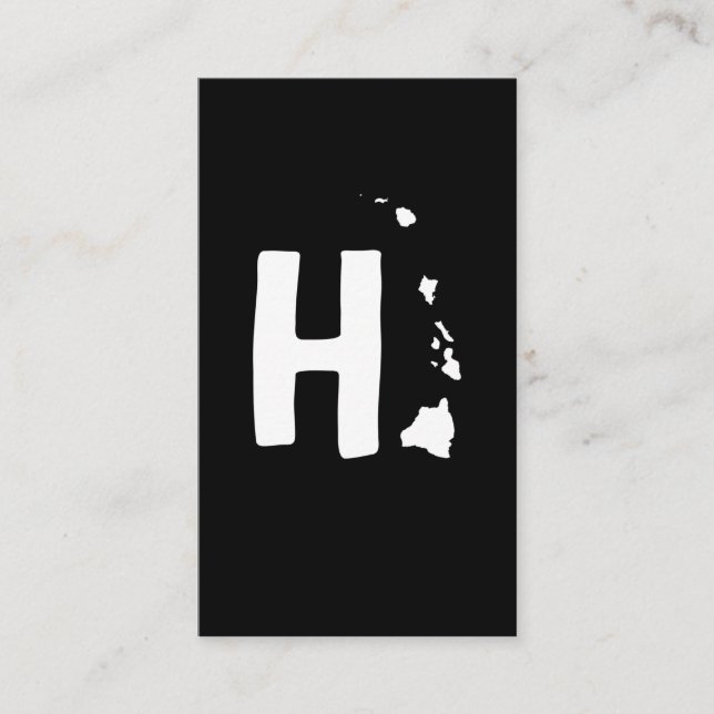 Hawaiian Islands Map Hawaii Maui Oahu Island Business Card (Front)