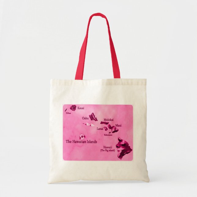 Hawaiian islands Map Tote Bag (Front)