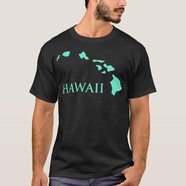 Hawaiian Islands - Mint Tri-blend T-Shirt (Front)