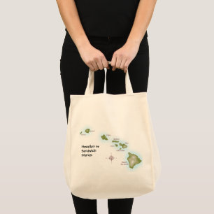 Hawaiian Islands Tote Bag