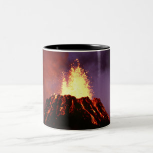 Hawaiian Islands Volcano Two-Tone Coffee Mug