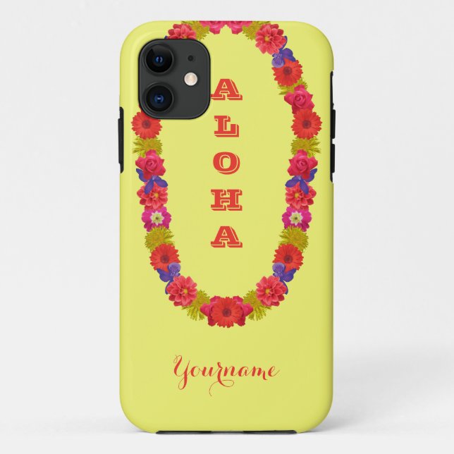 Hawaiian Lei custom cases (Back)