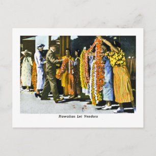 Hawaiian Lei Dealers Postcard