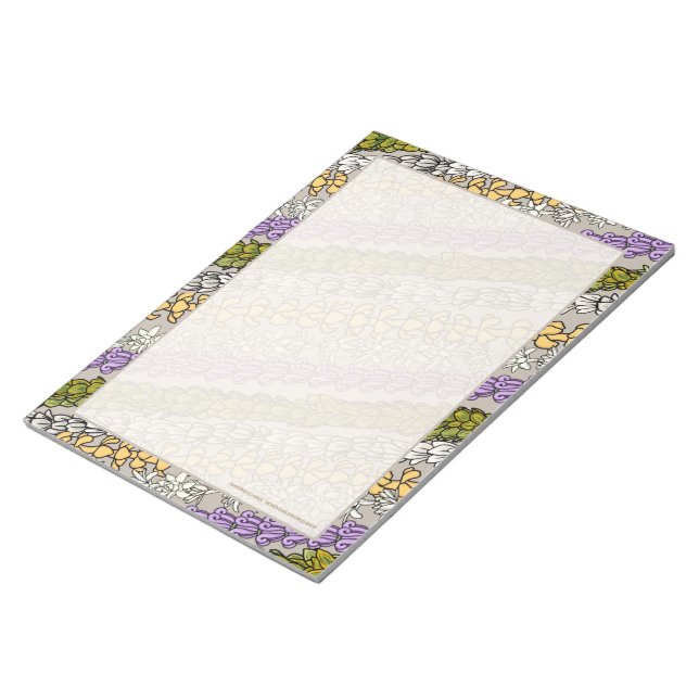 Hawaiian Lei Design Notepad (Angled)