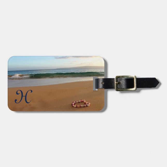 Hawaiian Lei Luggage Tag (Front Horizontal)