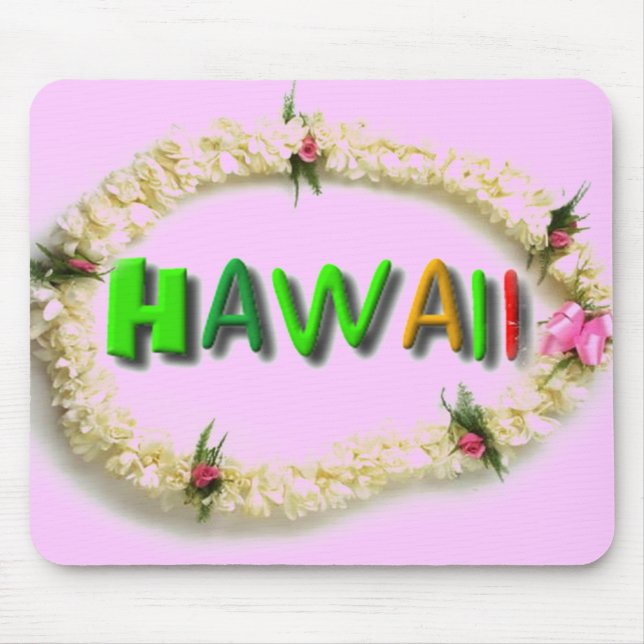 Hawaiian Lei mousepad (Front)