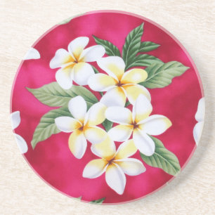 Hawaiian lei Sandstone Coaster