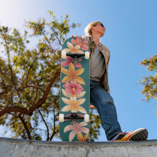 Hawaiian lei skateboard