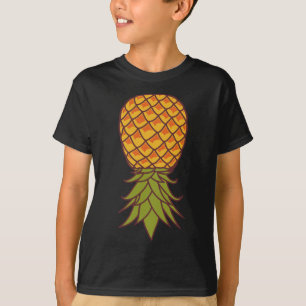 Hawaiian Lifestyle Pineapple Upside Down Tropical  T-Shirt
