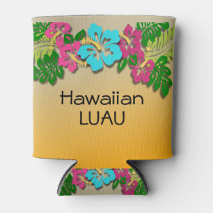 Hawaiian Luau Can Coolers