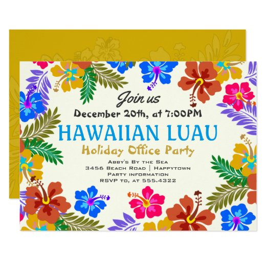 Hawaiian Christmas Party Invitations Zazzle UK hawaiian-christmas-party-invitations-zazzle-uk