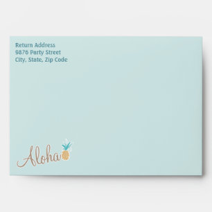 Hawaiian Luau Envelope Style: A7 Greeting Card