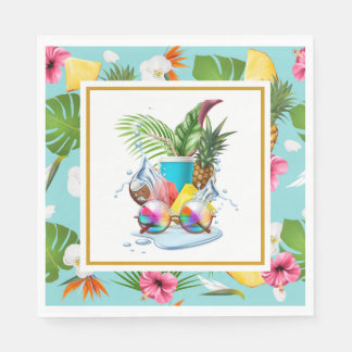 Hawaiian Luau Party  Napkin