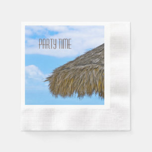 Hawaiian Luau Party tiki hut Napkin