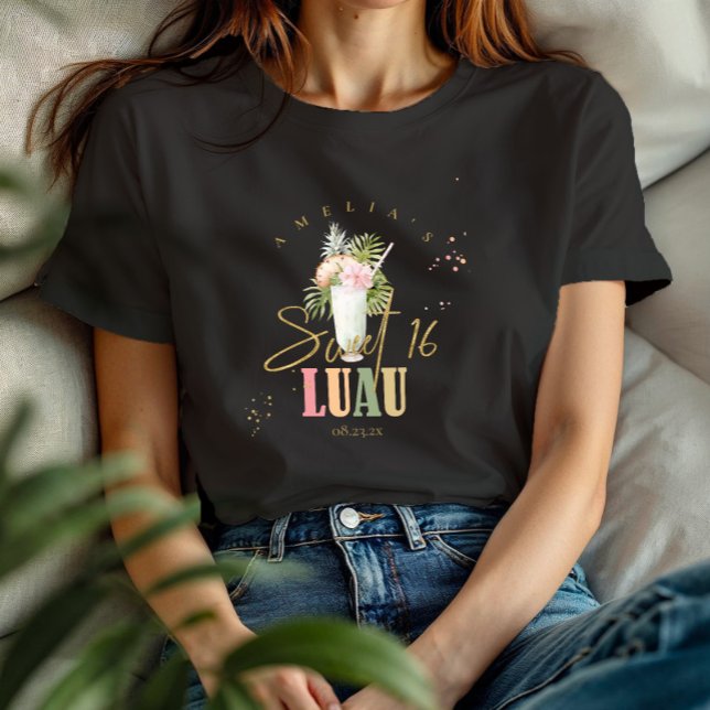 Hawaiian Luau Sweet Sixteen ID1092 T-Shirt (Creator Uploaded)
