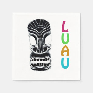 Hawaiian Luau Tiki Party Mask Napkin