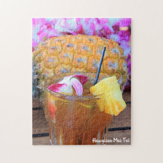 Hawaiian Mai Tai Jigsaw Puzzle (Vertical)