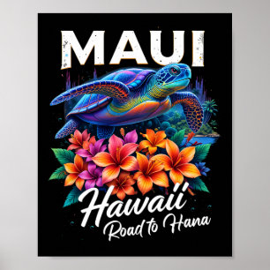 Hawaiian Maui Ocean Beach Hawaii Turtle Vacation G Poster