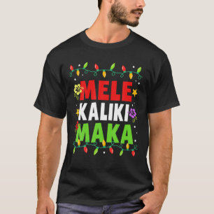 Hawaiian Mele Kalikimaka Christmas Matching Family T-Shirt