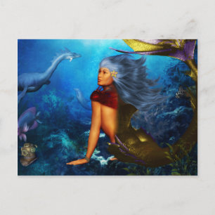 Hawaiian Mermaid Postcards