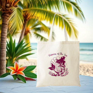 Hawaiian Mermaid-Princess of the Sea Tote Bag