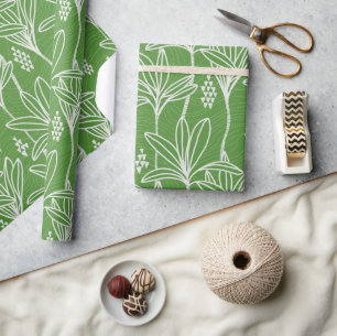 Hawaiian Modern Ki - Ti leaf Wrapping Paper
