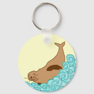 Hawaiian Monk Seal key chain