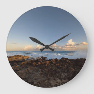 Hawaiian Natural Landscape Photography Large Clock