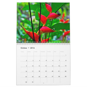 Hawaiian nature calendar. calendar