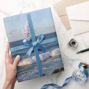 Hawaiian Ocean Landscape Photo Wrapping Paper